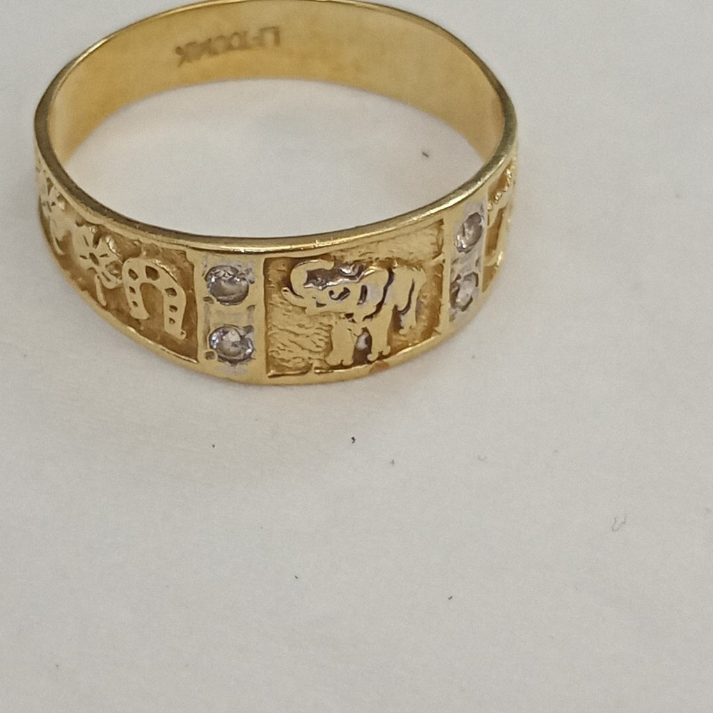 ARGOLLA DE LA SUERTE ORO 14 K 2,70 GRMS (SEMINUEVO)