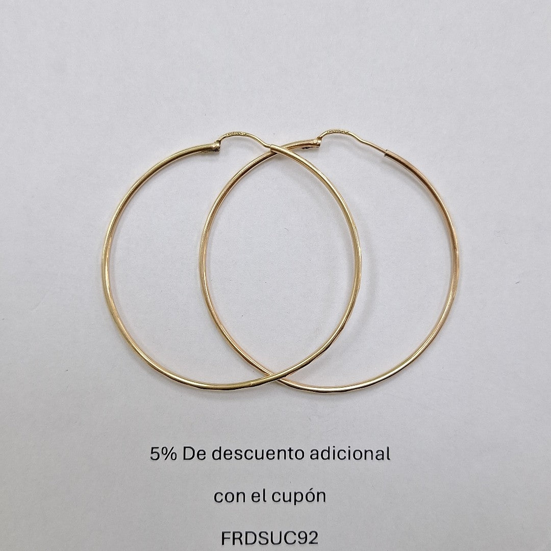 ARRACADAS PAR ORO 10 K 3.4 GRMS (SEMINUEVO)