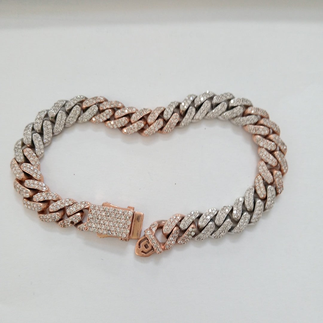 PULSERA ORO COMBINADO 10 K 28.9 GRMS (SEMINUEVO)