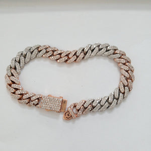 PULSERA ORO COMBINADO 10 K 28.9 GRMS (SEMINUEVO)