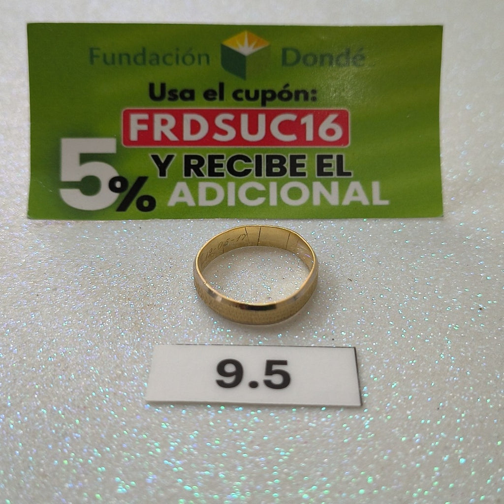 ARGOLLA ORO 14 K 4.3 GRMS (SEMINUEVO)