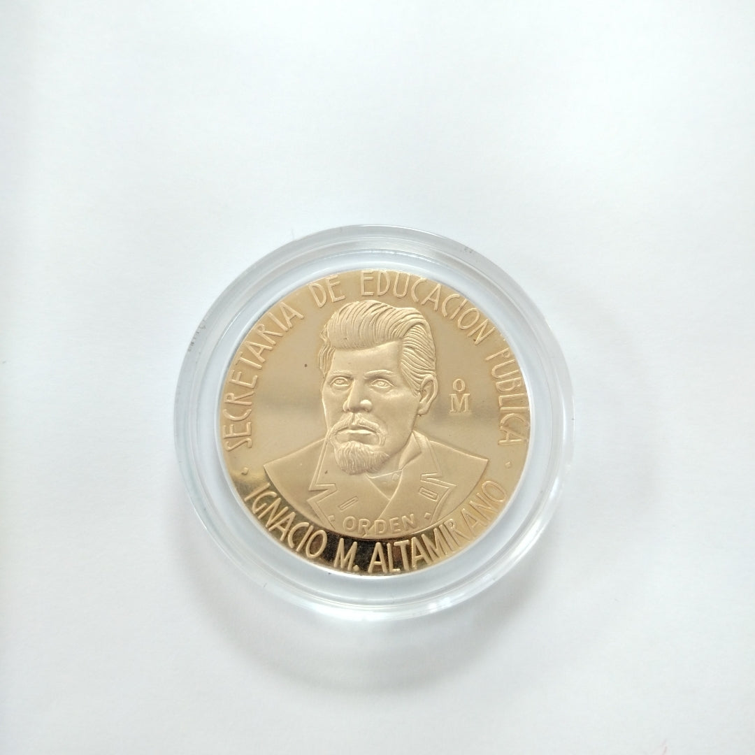 MEDALLA CONMEMORATIVA ORO 21 K 42,00 GRMS (SEMINUEVO)
