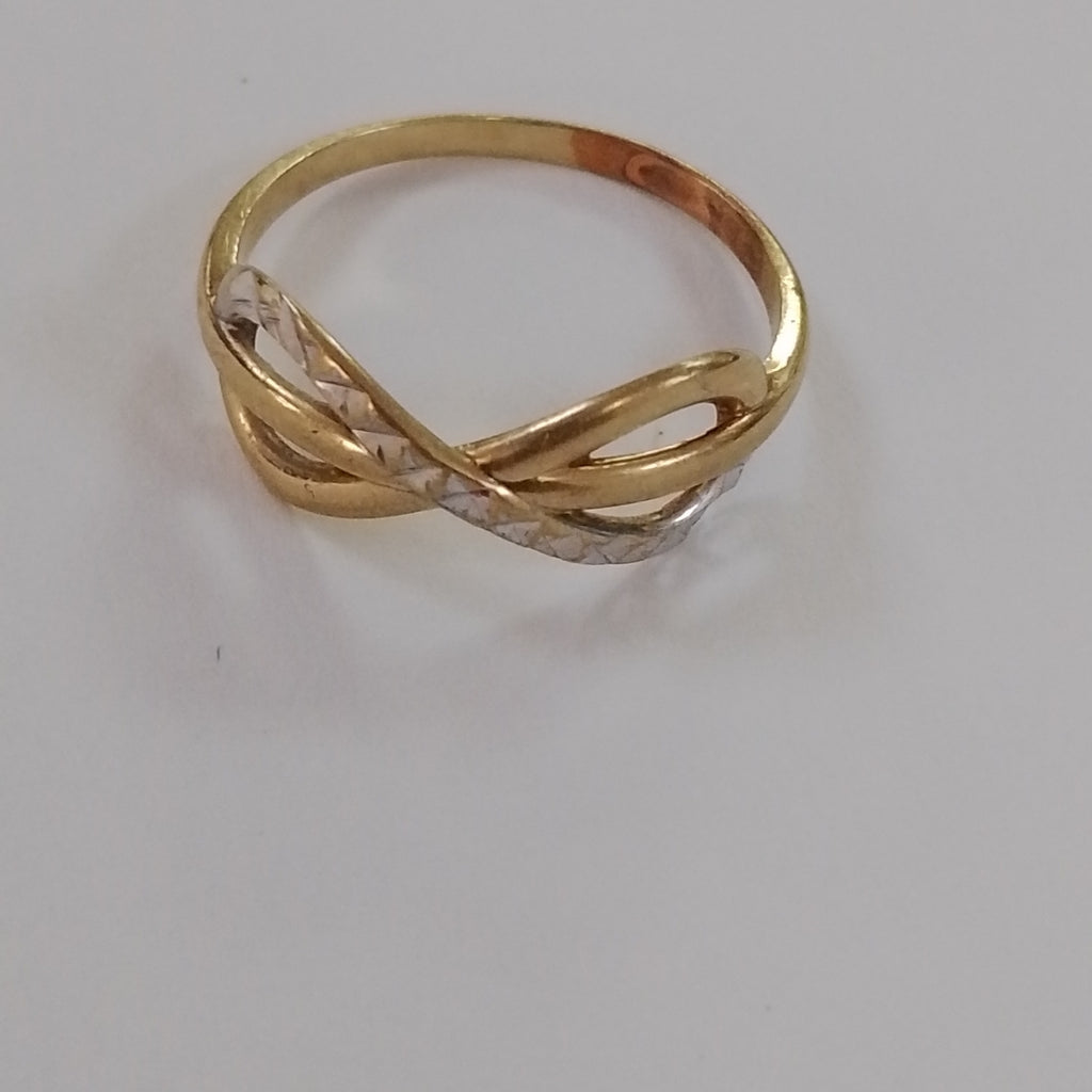 ANILLITO ORO COMBINADO 14 K 1.3 GRMS (SEMINUEVO)