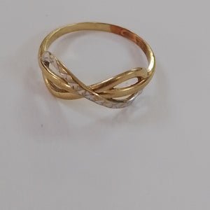 ANILLITO ORO COMBINADO 14 K 1.3 GRMS (SEMINUEVO)