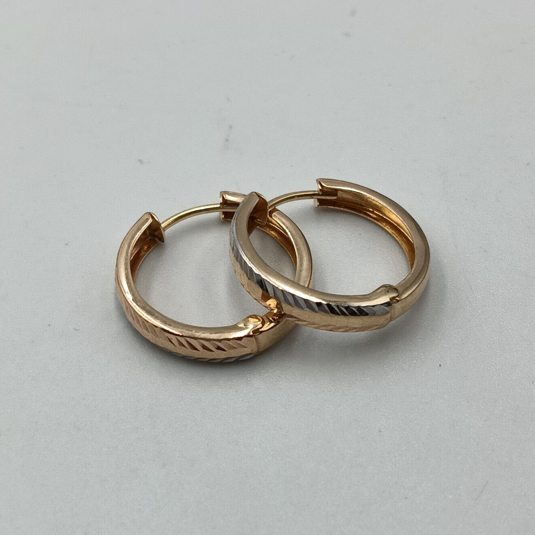 ARRACADAS PAR ORO 14 K 1.6 GRMS (SEMINUEVO)