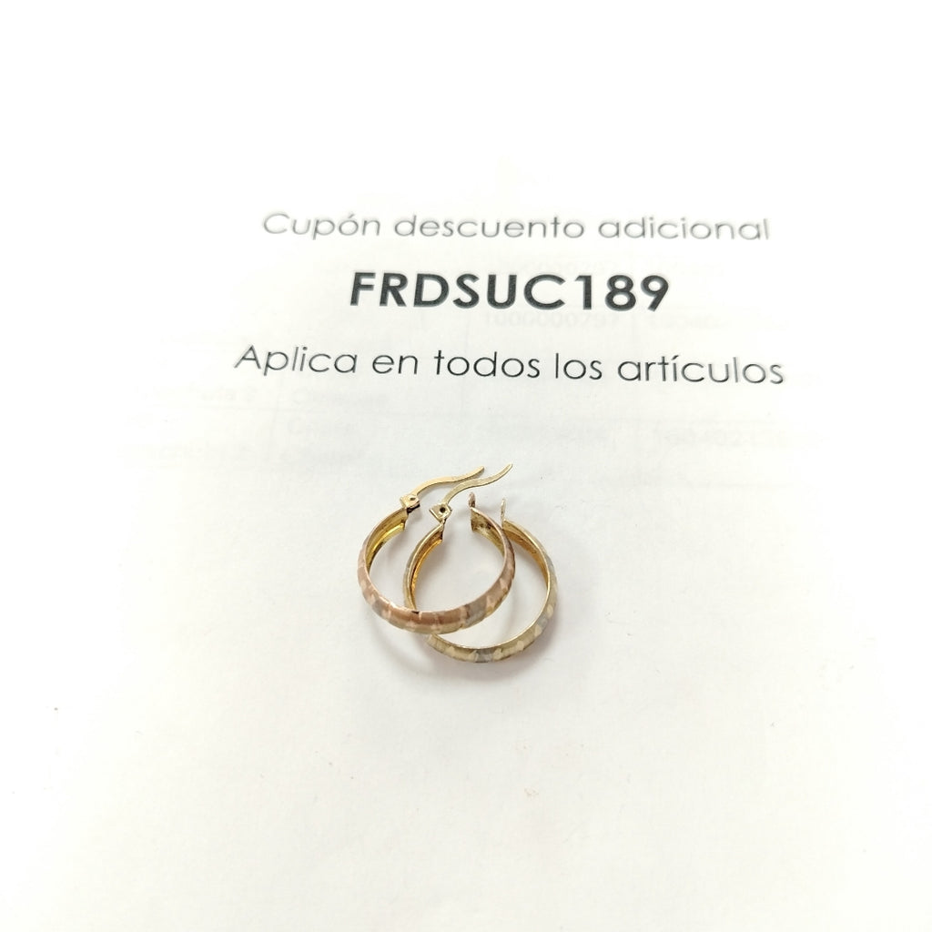 ARRACADAS PAR ORO COMBINADO 10 K 2.1 GRMS (SEMINUEVO)