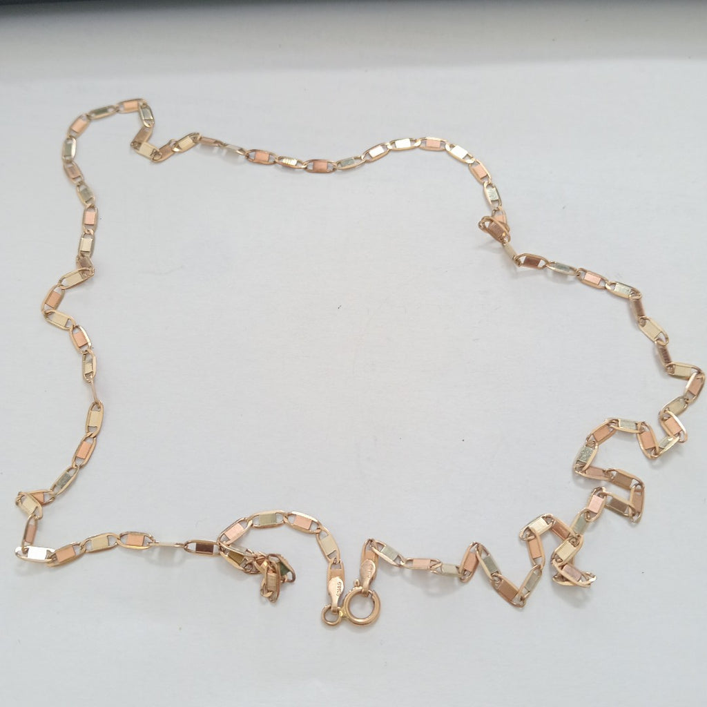 CADENA ORO COMBINADO 10 K 3.9 GRMS (SEMINUEVO)
