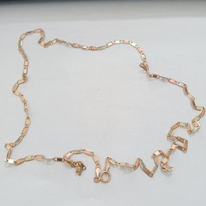 CADENA ORO COMBINADO 10 K 3.9 GRMS (SEMINUEVO)