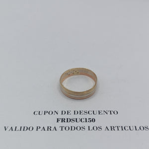 ANILLO ORO COMBINADO 14 K 3.3 GRMS (SEMINUEVO)