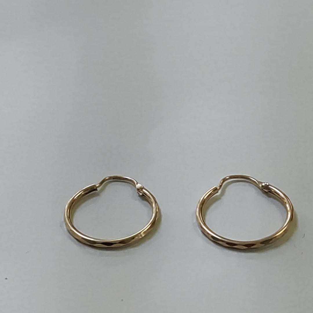 ARRACADAS PAR ORO 14 K 1.1 GRMS (SEMINUEVO)