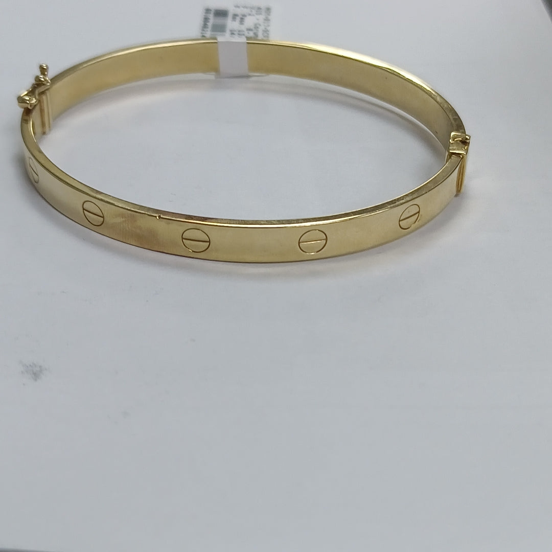PULSERA RIGIDA ORO 10 K 5,90 GRMS (SEMINUEVO)