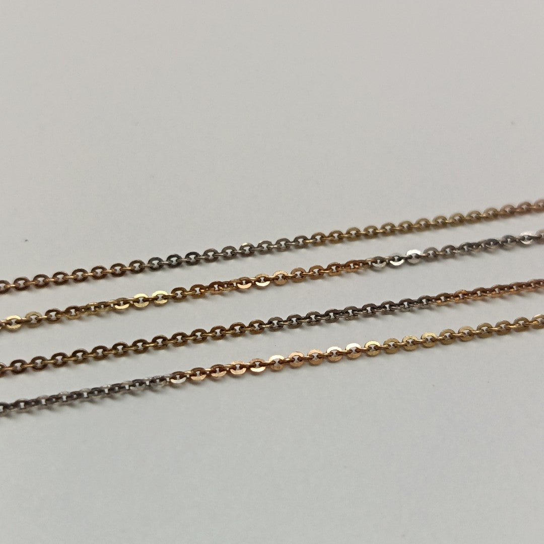 CADENA ORO COMBINADO 10 K 1.6 GRMS (SEMINUEVO)
