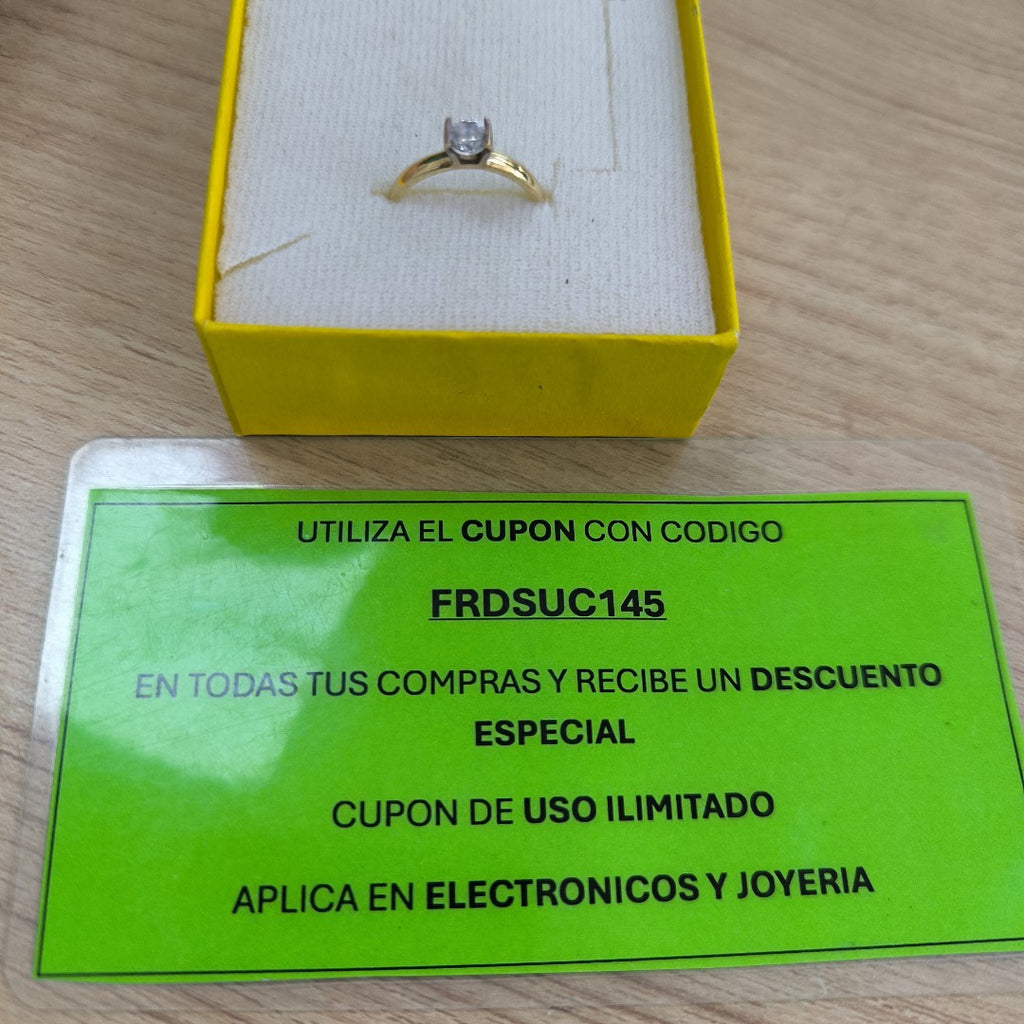SOLITARIO ORO 10 K 1,30 GRMS (SEMINUEVO)