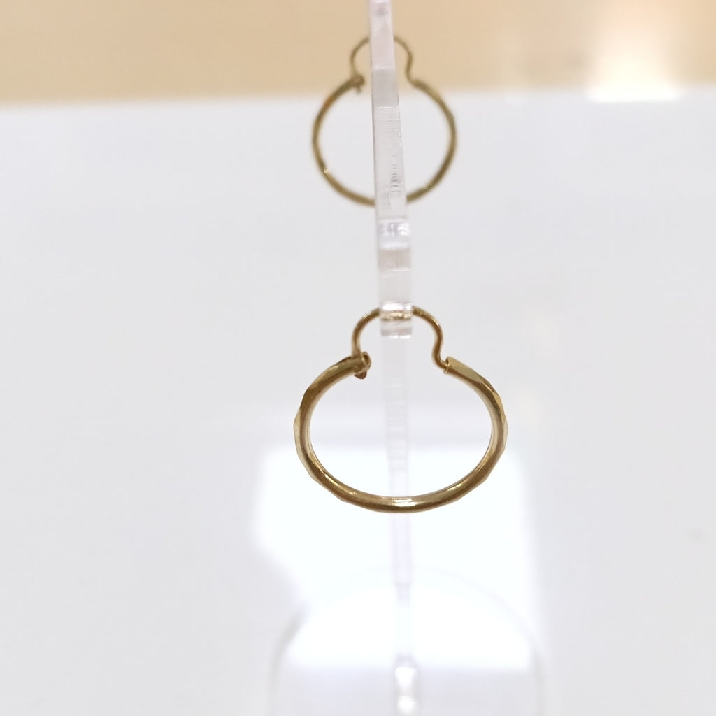 ARRACADAS PAR ORO 14 K 0.7 GRMS (SEMINUEVO)