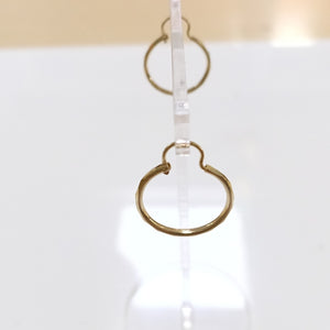 ARRACADAS PAR ORO 14 K 0.7 GRMS (SEMINUEVO)