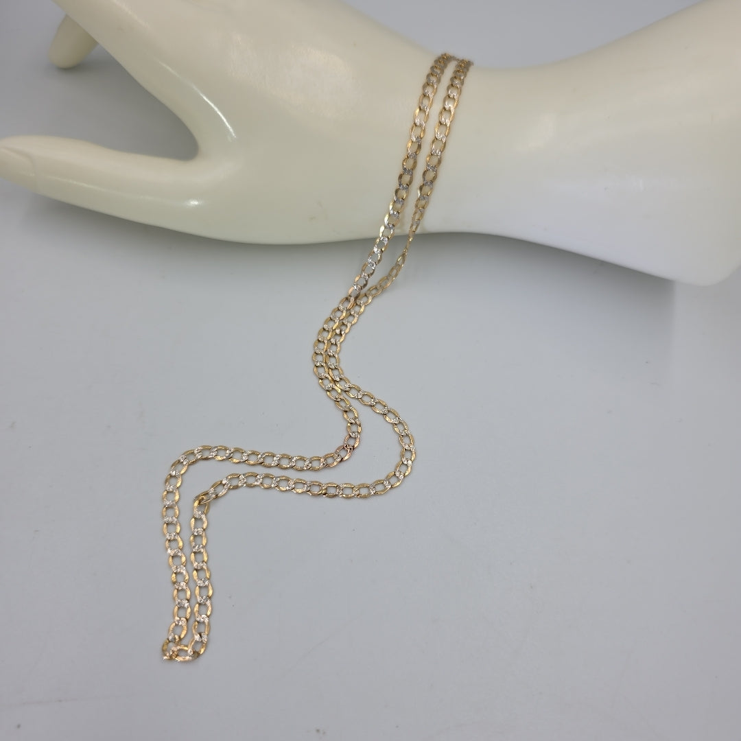 CADENA ORO, RODIADO 14 K 4.7 GRMS (SEMINUEVO)