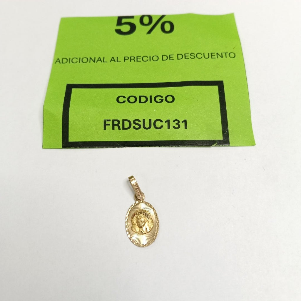 MEDALLA RELIGIOSA ORO 10 K 0.7 GRMS (SEMINUEVO)