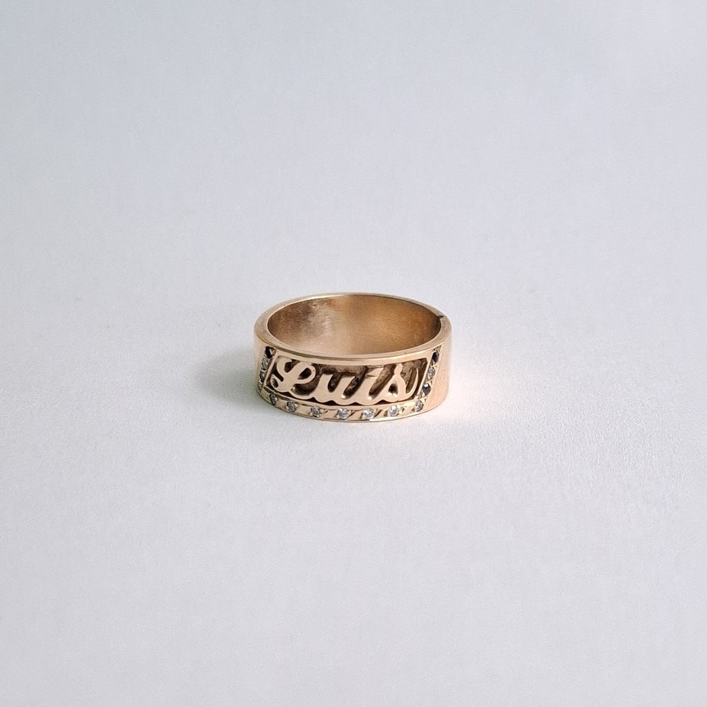 ARGOLLA DE LA SUERTE ORO 14 K 8.8 GRMS (SEMINUEVO)