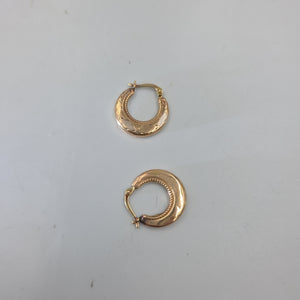 ARRACADAS PAR ORO, ORO COMBINADO 10 K 1.6 GRMS (SEMINUEVO)