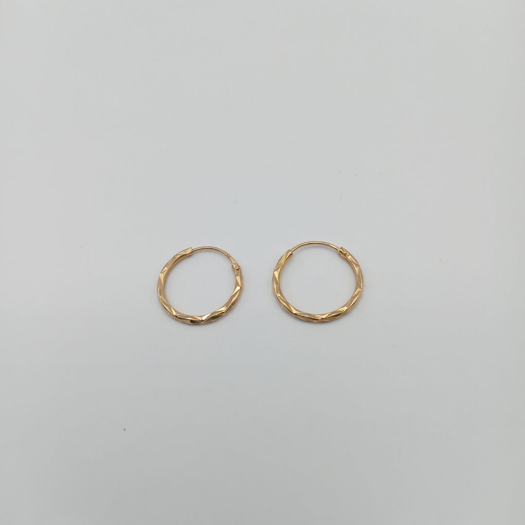 ARRACADAS PAR ORO 14 K 1 GRMS (SEMINUEVO)