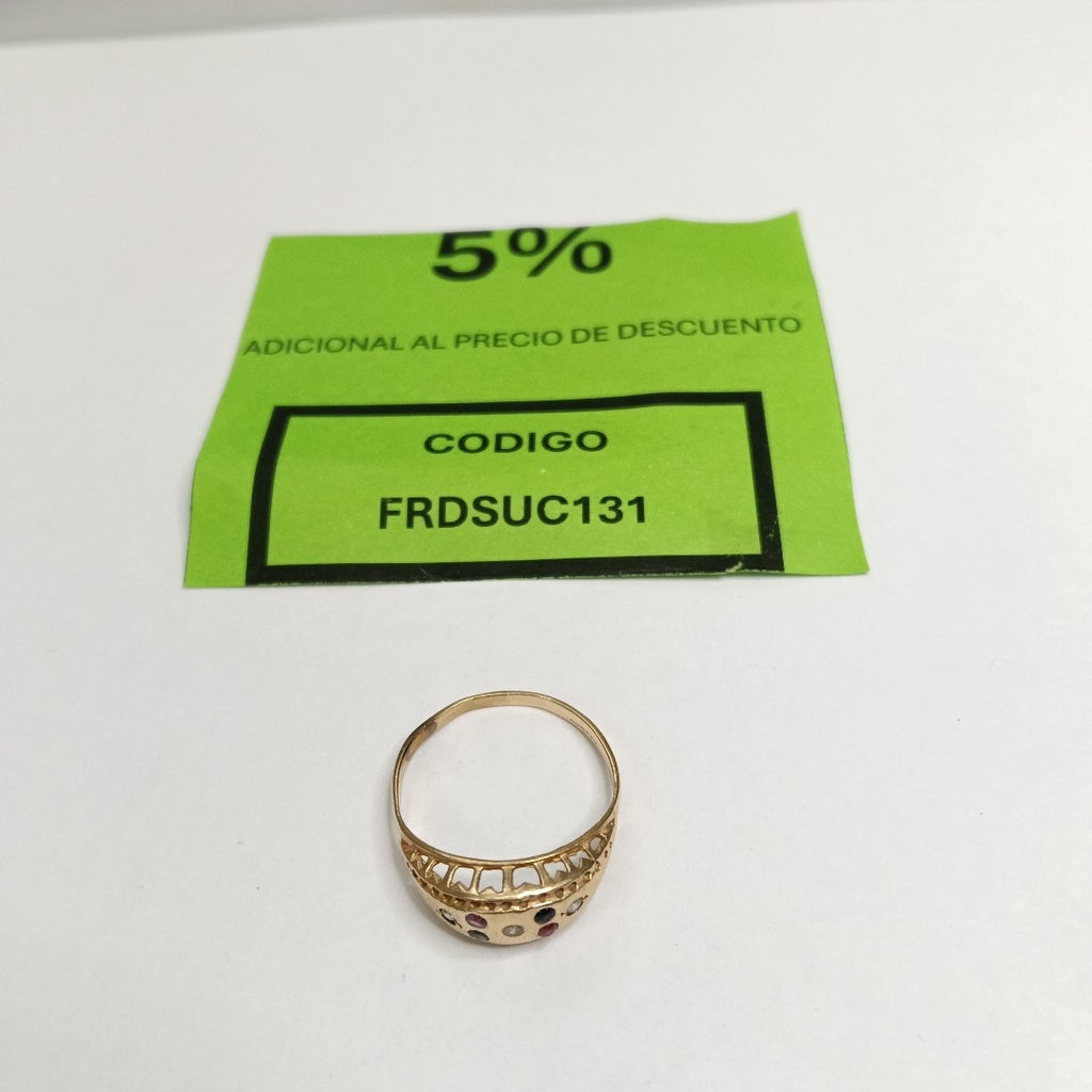 ANILLO ORO 10 K 1.9 GRMS (SEMINUEVO)