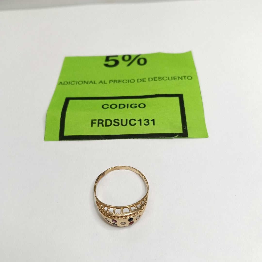 ANILLO ORO 10 K 1.9 GRMS (SEMINUEVO)