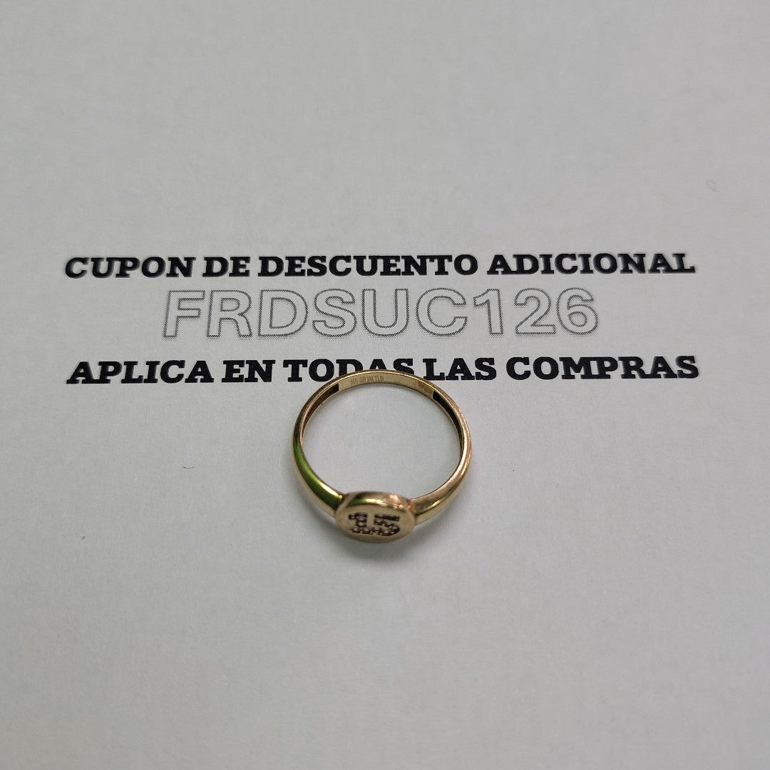 ANILLO CONMEMORATIVO ORO 10 K 1.4 GRMS (SEMINUEVO)