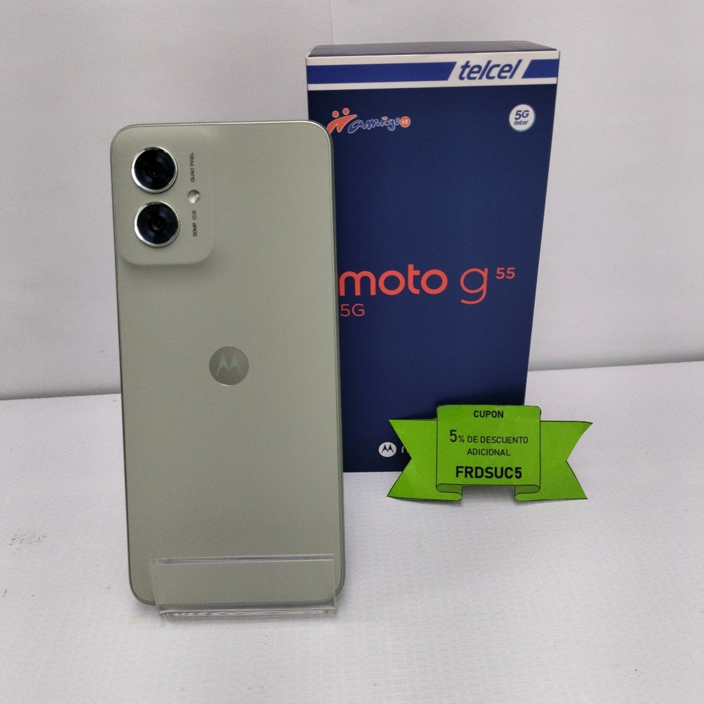 CELULAR MOTOROLA MOTO G55 5G XT2435-1(2024) 256 GB 8 GB RAM (SEMINUEVO)