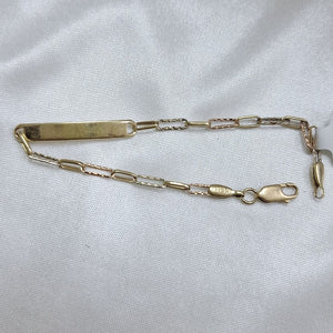 ESCLAVA ORO 14 K 3,10 GRMS (SEMINUEVO)