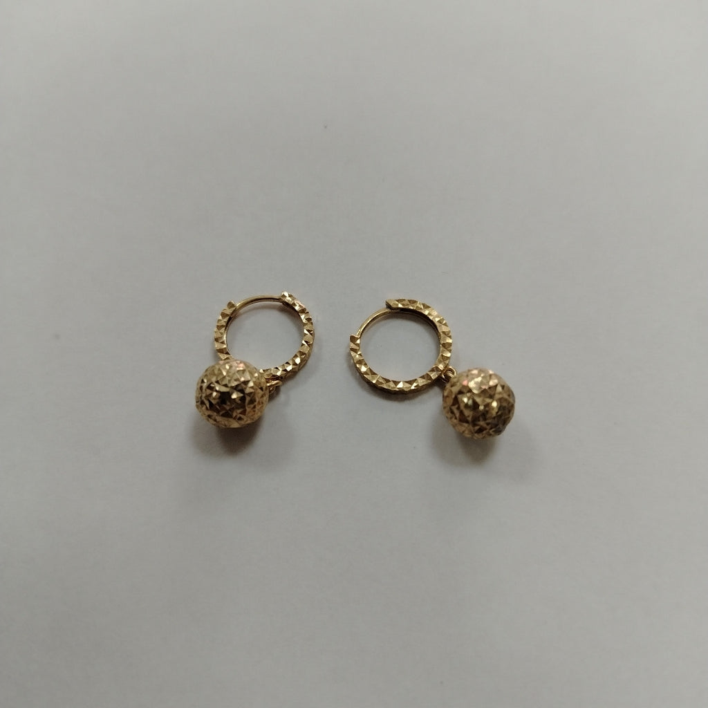 ARRACADAS PAR ORO 14 K 2.3 GRMS (SEMINUEVO)