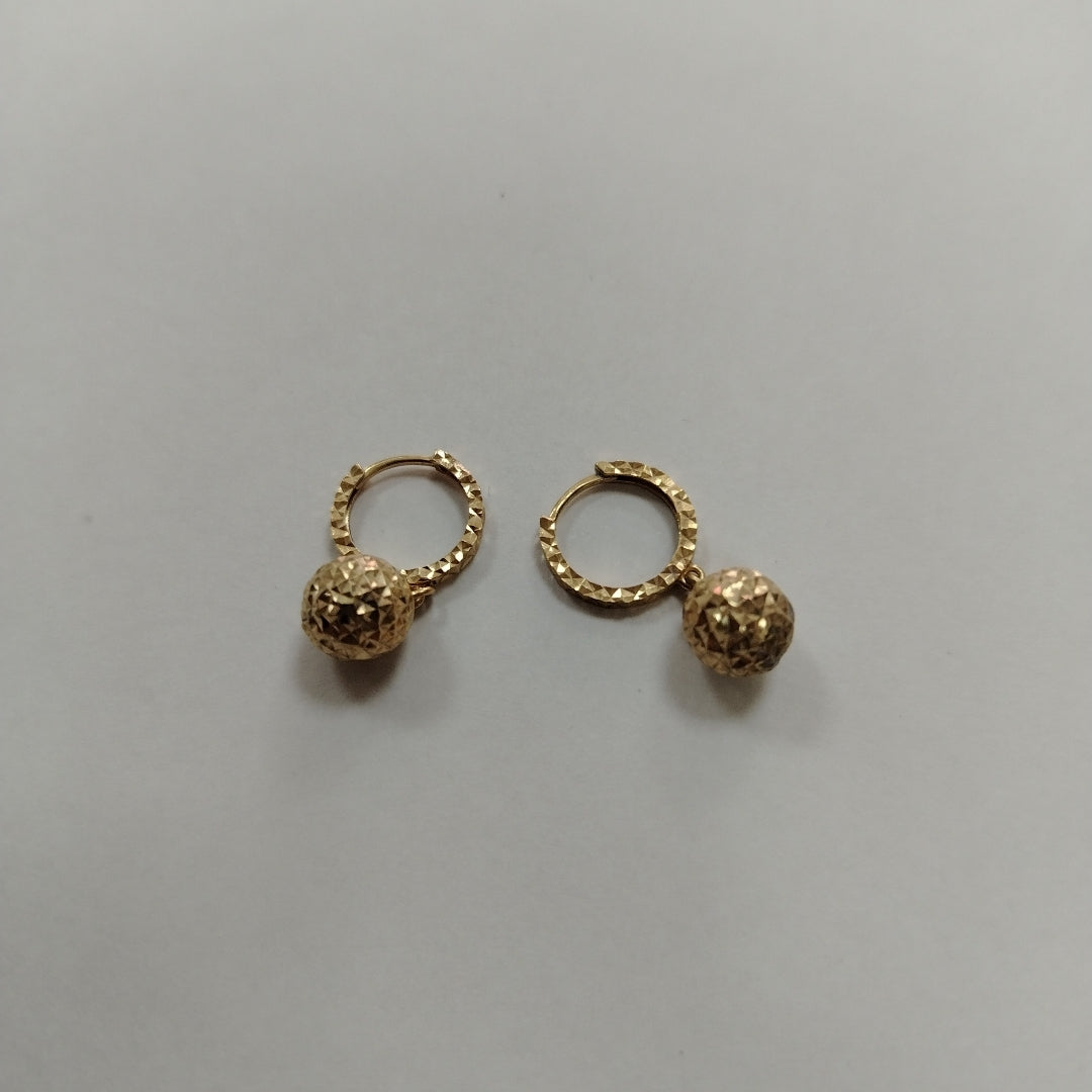 ARRACADAS PAR ORO 14 K 2.3 GRMS (SEMINUEVO)