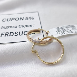 ARRACADAS PAR ORO 14 K 3.1 GRMS (SEMINUEVO)