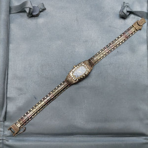 RELOJ CAJA ACERO PULSO ORO ORO 10 K 16.5 GRMS (SEMINUEVO)