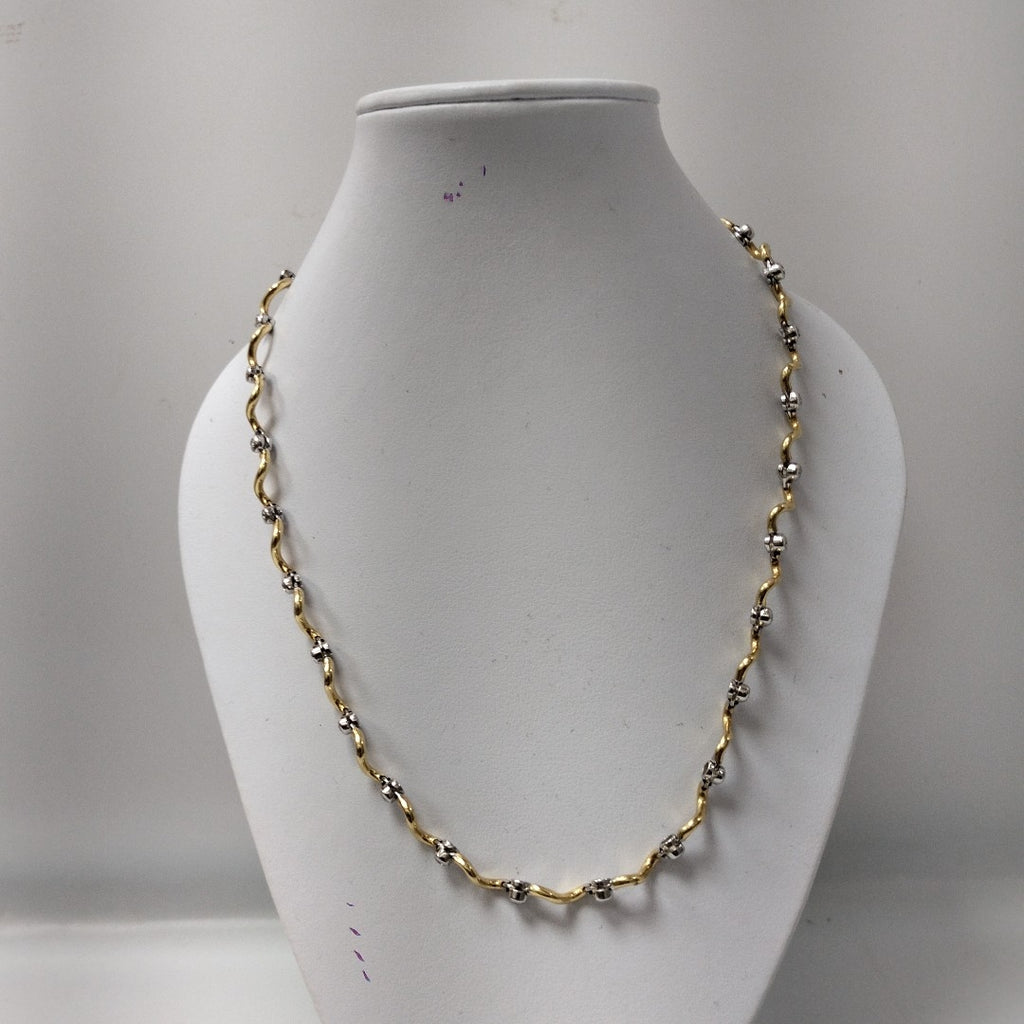 COLLAR ORO COMBINADO 18 K 34,80 GRMS (SEMINUEVO)