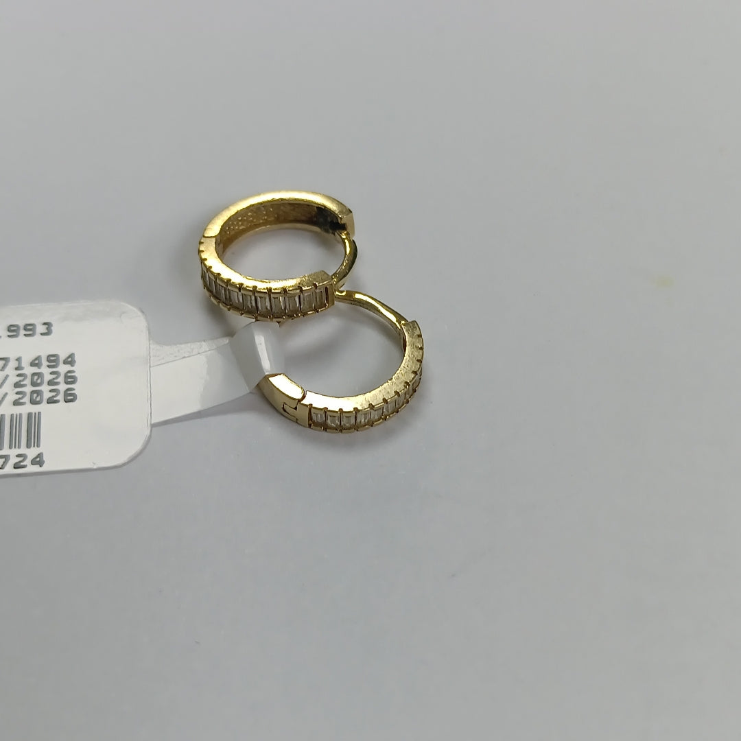 ARRACADAS PAR ORO 14 K 1.9 GRMS (SEMINUEVO)
