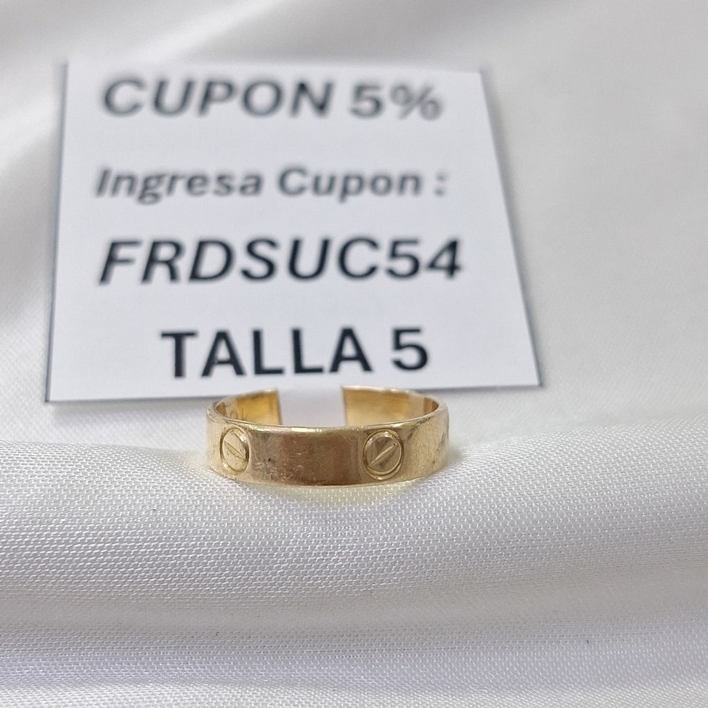 ARGOLLA ORO 18 K 2,50 GRMS (SEMINUEVO)