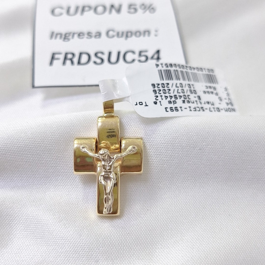 CRUCIFIJO ORO 14 K 3.6 GRMS (SEMINUEVO)