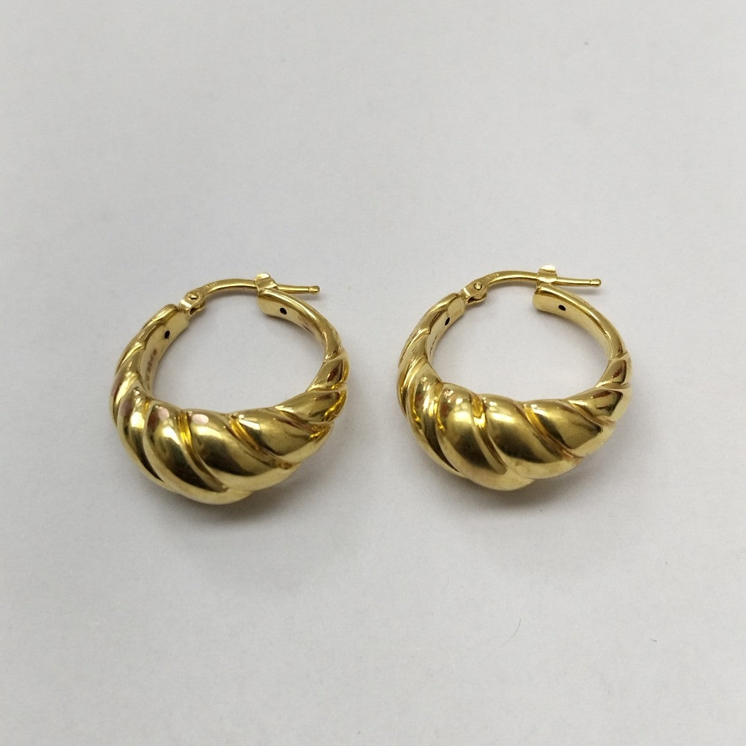 ARRACADAS PAR ORO 14 K 4.9 GRMS (SEMINUEVO)