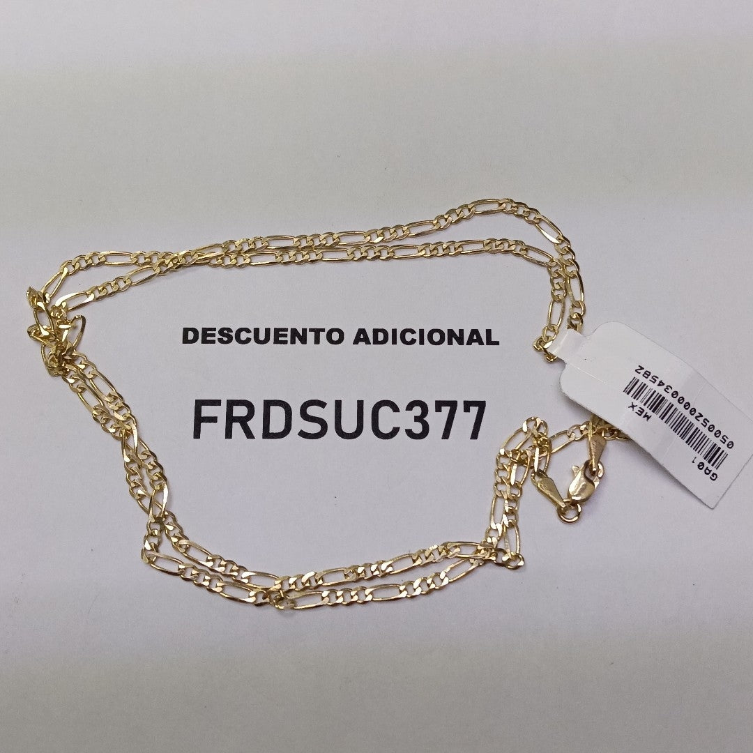 CADENAS 3X1 ORO 14K 55 CM 4.7 GR (NUEVO)