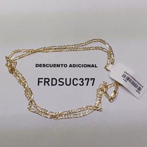 CADENAS 3X1 ORO 14K 55 CM 4.7 GR (NUEVO)