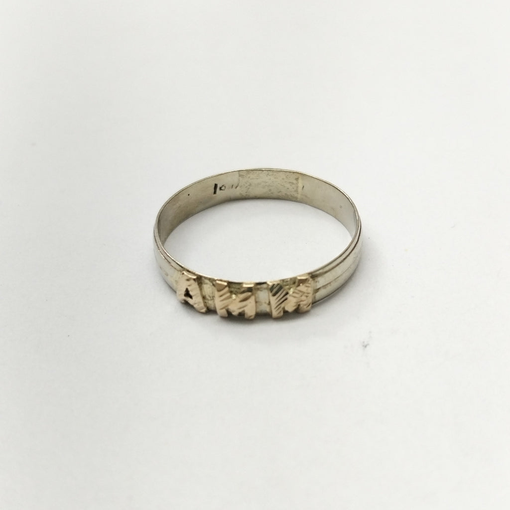 ARGOLLA ORO, ORO BLANCO 14 K 2.5 GRMS (SEMINUEVO)