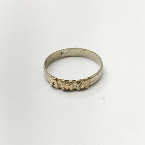 ARGOLLA ORO, ORO BLANCO 14 K 2.5 GRMS (SEMINUEVO)