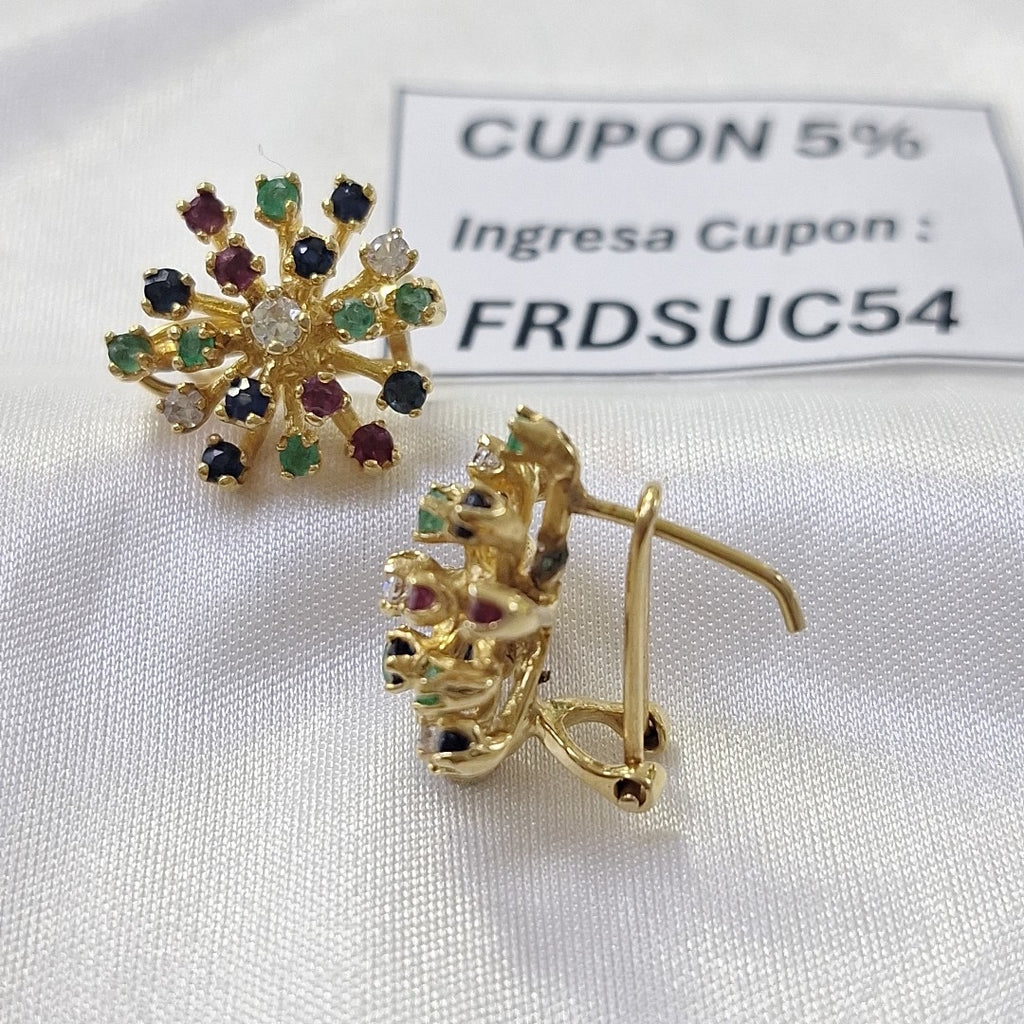 ARETES PAR ORO 14 K 7.5 GRMS (SEMINUEVO)