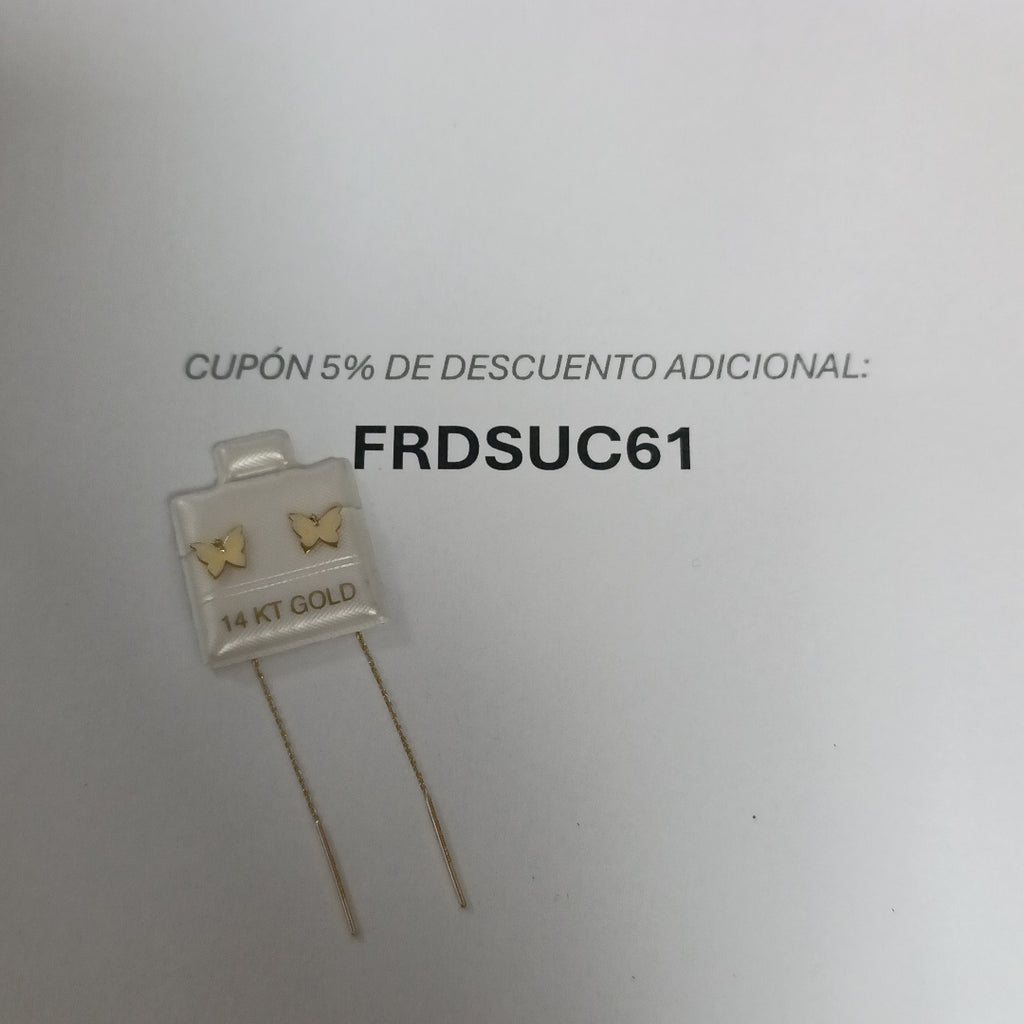 BROQUELES ORO 14K 0.7 (NUEVO)