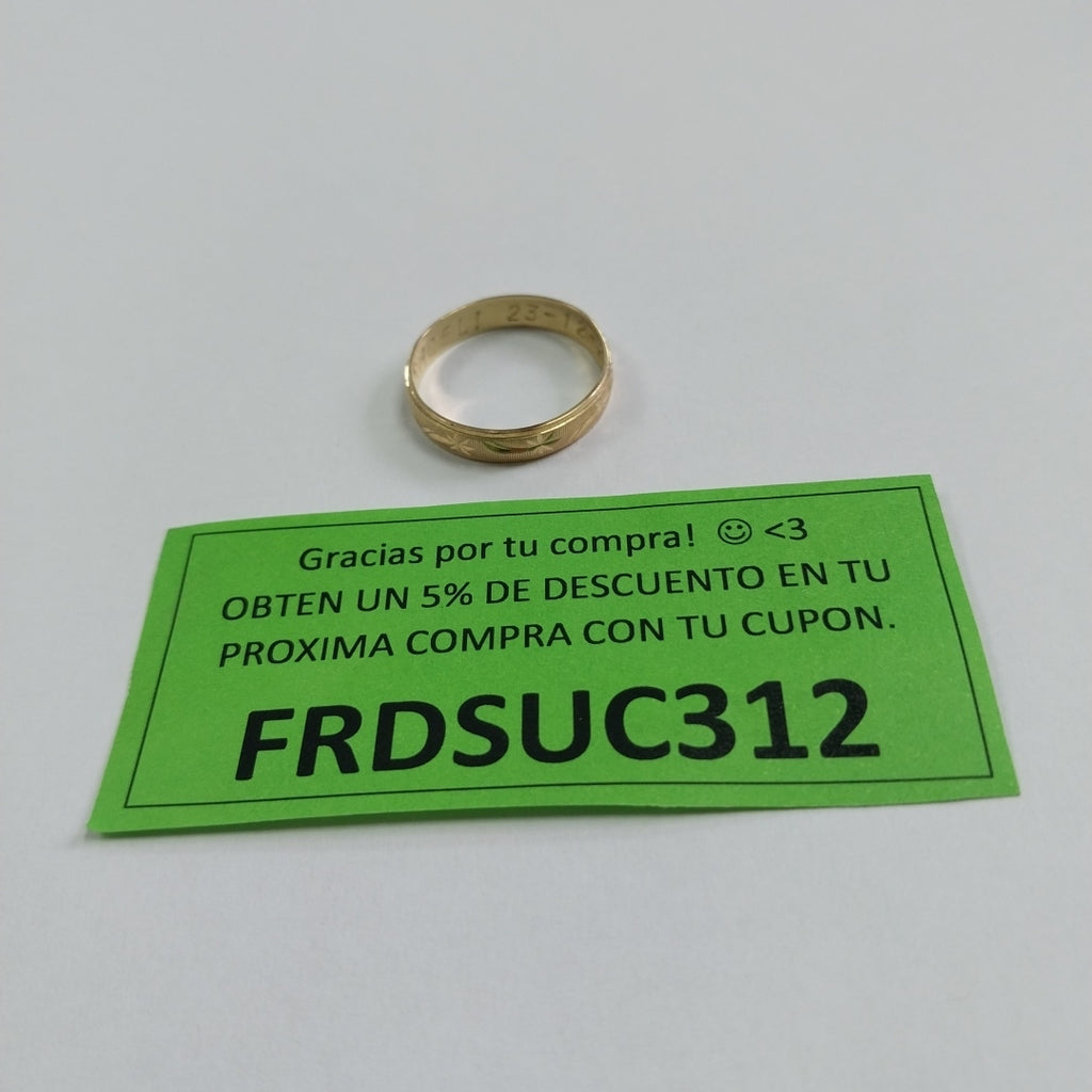 ARGOLLA ORO 10 K 1.6 GRMS (SEMINUEVO)