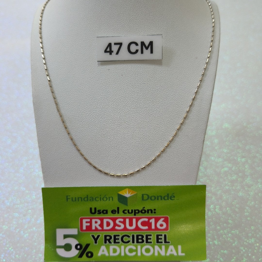 GARGANTILLA ORO BLANCO 14 K 3,00 GRMS (SEMINUEVO)