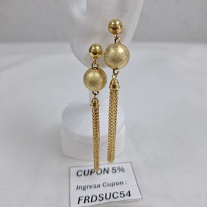 ARETES PAR ORO 14 K 5,90 GRMS (SEMINUEVO)