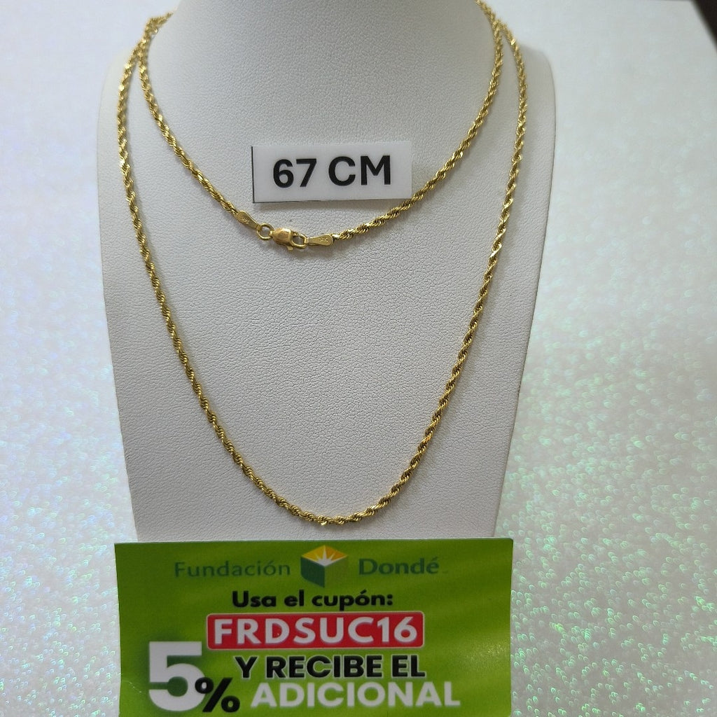 CADENA ORO 14 K 8,90 GRMS (SEMINUEVO)