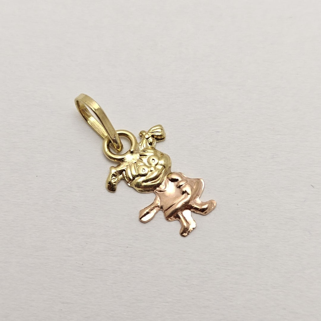 DIJE ORO COMBINADO 14 K 0,40 GRMS (SEMINUEVO)