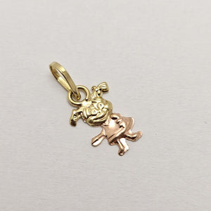 DIJE ORO COMBINADO 14 K 0,40 GRMS (SEMINUEVO)
